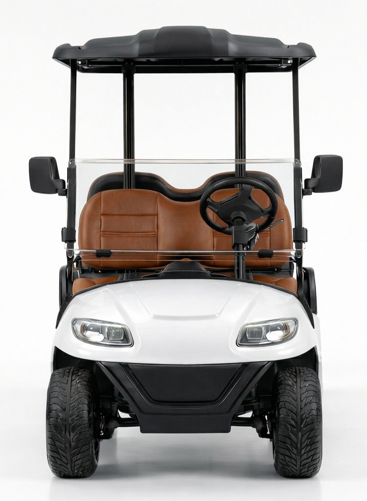 EPIC 6L Non-Lifted Electric Golf Cart with Lithium Battery 105Ah & Standard Tires | 6-Seater LSEV (White) - Image 2